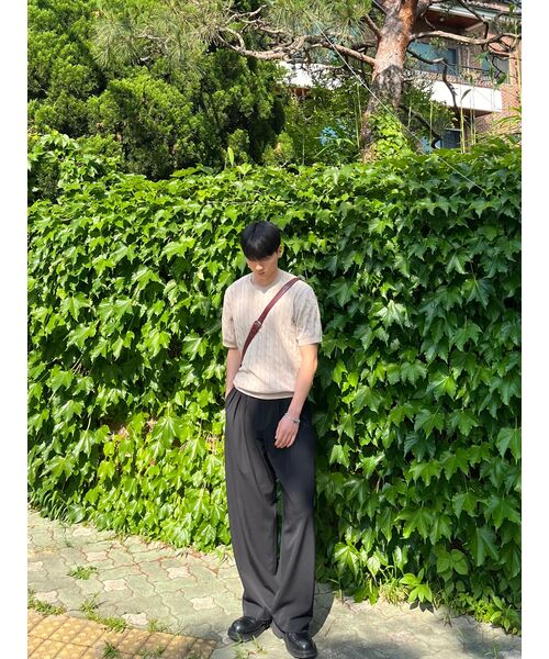 JUAN HOMME(ジュアンオム)の「マッドプリーツワイドトラウザー (ブラック)(スラックス・メンズ・その他・SMALL/MEDIUM/LARGE)」の7枚目の写真