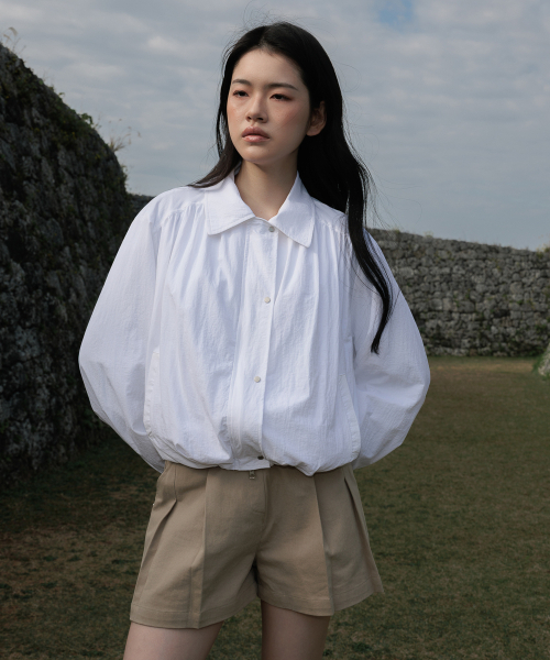 DEHEVE（デヘヴェ）の「Volume Bomber Jacket [White]（その他アウター・レディース・ホワイト・FREE）」の6枚目の写真