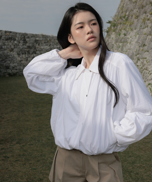 DEHEVE（デヘヴェ）の「Volume Bomber Jacket [White]（その他アウター・レディース・ホワイト・FREE）」の9枚目の写真