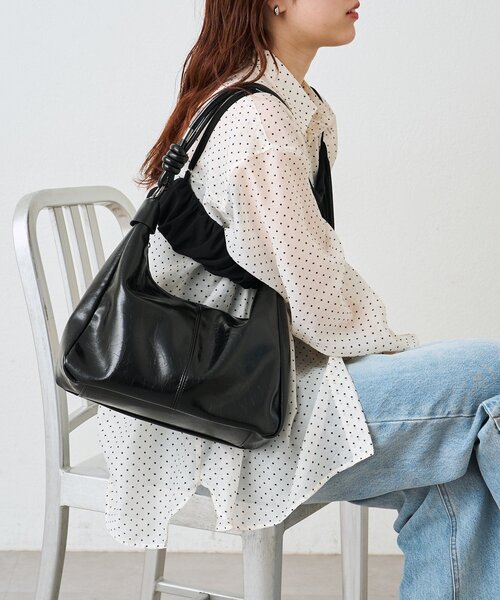 mystic（ミスティック）の「結び目ショルダーBAG（トートバッグ・レディース・ブラック・ONE SIZE）」の9枚目の写真