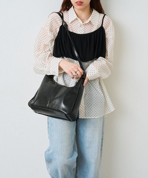 mystic（ミスティック）の「結び目ショルダーBAG（トートバッグ・レディース・ブラック・ONE SIZE）」の12枚目の写真