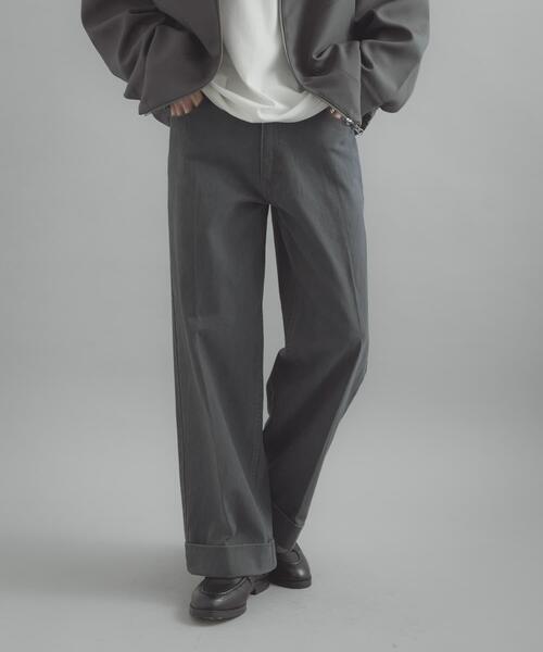 SENSE OF PLACE by URBAN RESEARCH（センスオブプレイスバイアーバンリサーチ）の「カツラギダブルワイドパンツ（その他パンツ・メンズ・ネイビー/カーキ/ライトブルー・MEDIUM/LARGE）」の18枚目の写真