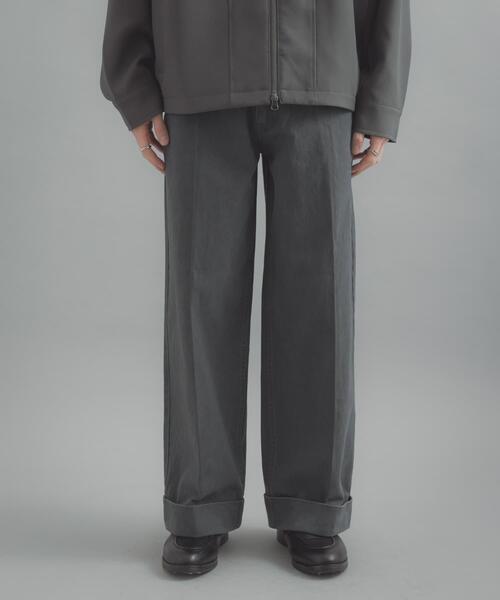 SENSE OF PLACE by URBAN RESEARCH（センスオブプレイスバイアーバンリサーチ）の「カツラギダブルワイドパンツ（その他パンツ・メンズ・ネイビー/カーキ/ライトブルー・MEDIUM/LARGE）」の21枚目の写真