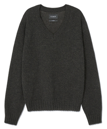 ULKIN（ウルキン）の「アルキン Vネックニット_チャコールメランジ（スウェット）」