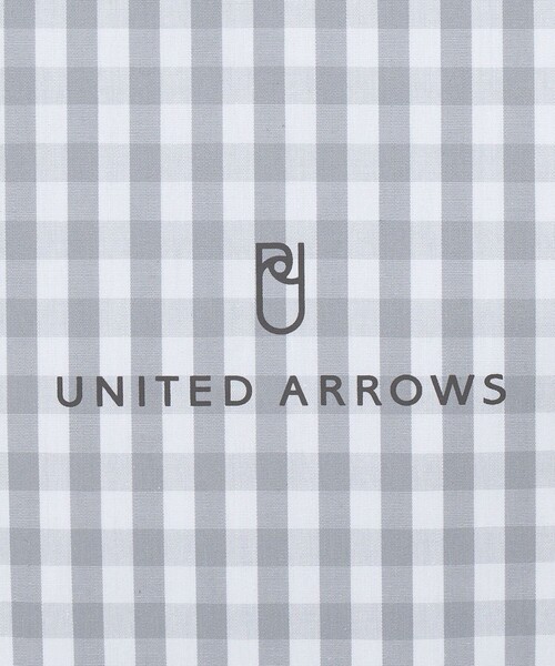 UNITED ARROWS（ユナイテッドアローズ）の「ギンガムチェック ロゴ ランチバッグ（トートバッグ・レディース・ライトグレー/ネイビー・FREE）」の10枚目の写真