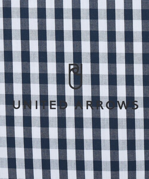 UNITED ARROWS（ユナイテッドアローズ）の「ギンガムチェック ロゴ ランチバッグ（トートバッグ・レディース・ライトグレー/ネイビー・FREE）」の15枚目の写真