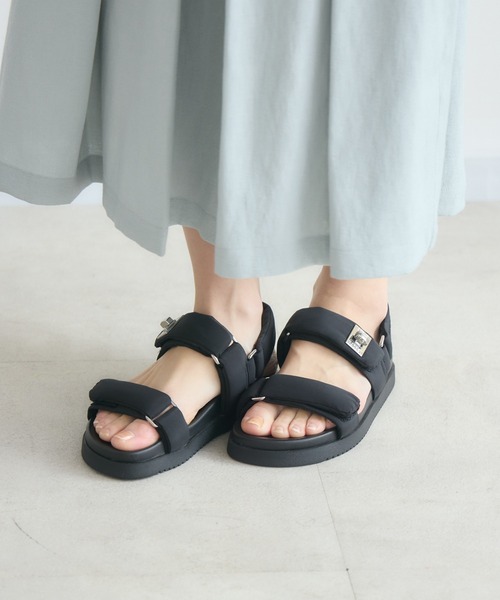 KATHARINE ROSS(キャサリンロス)の「【KATHARINE ROSS】【STEVE MADDEN】MONAT ナイロンパデッドストラップフラットサンダル(サンダル・レディース・ブラック/アイボリー・SMALL/MEDIUM/LARGE)」の22枚目の写真