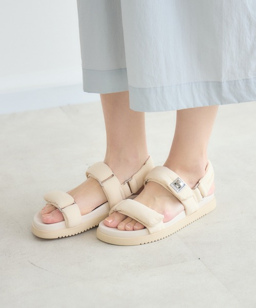 KATHARINE ROSS(キャサリンロス)の「【KATHARINE ROSS】【STEVE MADDEN】MONAT ナイロンパデッドストラップフラットサンダル(サンダル・レディース・ブラック/アイボリー・SMALL/MEDIUM/LARGE)」の5枚目の写真