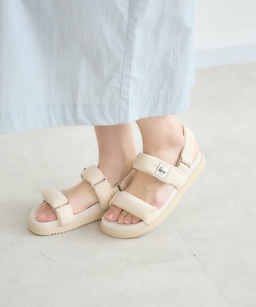 KATHARINE ROSS(キャサリンロス)の「【KATHARINE ROSS】【STEVE MADDEN】MONAT ナイロンパデッドストラップフラットサンダル(サンダル・レディース・ブラック/アイボリー・SMALL/MEDIUM/LARGE)」の6枚目の写真