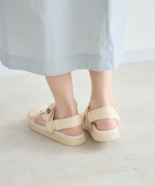 KATHARINE ROSS(キャサリンロス)の「【KATHARINE ROSS】【STEVE MADDEN】MONAT ナイロンパデッドストラップフラットサンダル(サンダル・レディース・ブラック/アイボリー・SMALL/MEDIUM/LARGE)」の7枚目の写真