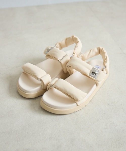 KATHARINE ROSS(キャサリンロス)の「【KATHARINE ROSS】【STEVE MADDEN】MONAT ナイロンパデッドストラップフラットサンダル(サンダル・レディース・ブラック/アイボリー・SMALL/MEDIUM/LARGE)」の9枚目の写真