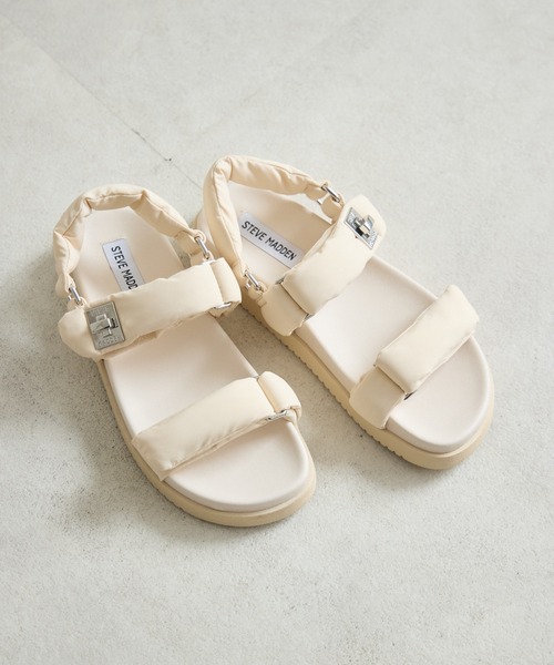 KATHARINE ROSS(キャサリンロス)の「【KATHARINE ROSS】【STEVE MADDEN】MONAT ナイロンパデッドストラップフラットサンダル(サンダル・レディース・ブラック/アイボリー・SMALL/MEDIUM/LARGE)」の19枚目の写真