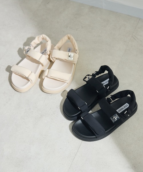 KATHARINE ROSS(キャサリンロス)の「【KATHARINE ROSS】【STEVE MADDEN】MONAT ナイロンパデッドストラップフラットサンダル(サンダル・レディース・ブラック/アイボリー・SMALL/MEDIUM/LARGE)」の21枚目の写真