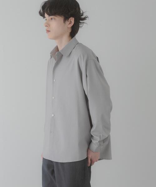 SENSE OF PLACE by URBAN RESEARCH（センスオブプレイスバイアーバンリサーチ）の「カラースラブレギュラーカラーシャツ（シャツ/ブラウス・メンズ・ライトベージュ/ブラウン/ブルー・LARGE/MEDIUM）」の22枚目の写真