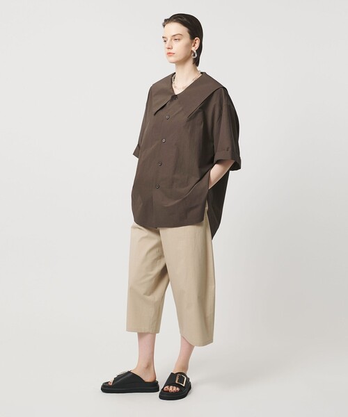 ASTRAET（アストラット）の「＜ASTRAET＞ハーフスリーブ セーラーカラーブラウス（シャツ/ブラウス・レディース・ブラック/ホワイト/ダークブラウン・FREE）」の10枚目の写真