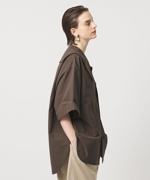 ASTRAET（アストラット）の「＜ASTRAET＞ハーフスリーブ セーラーカラーブラウス（シャツ/ブラウス・レディース・ブラック/ホワイト/ダークブラウン・FREE）」の13枚目の写真