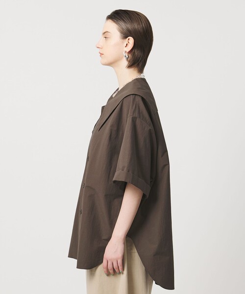ASTRAET（アストラット）の「＜ASTRAET＞ハーフスリーブ セーラーカラーブラウス（シャツ/ブラウス・レディース・ブラック/ホワイト/ダークブラウン・FREE）」の15枚目の写真