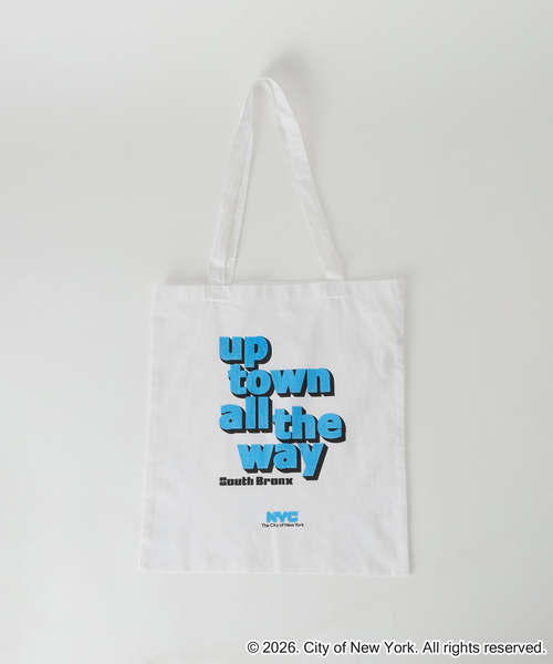 GOOD ROCK SPEED(グッドロックスピード)の「GOOD ROCK SPEED / グッドロックスピード NYC Tote Bag(トートバッグ・レディース・ホワイト/ホワイト系その他/アイボリー・FREE)」の2枚目の写真