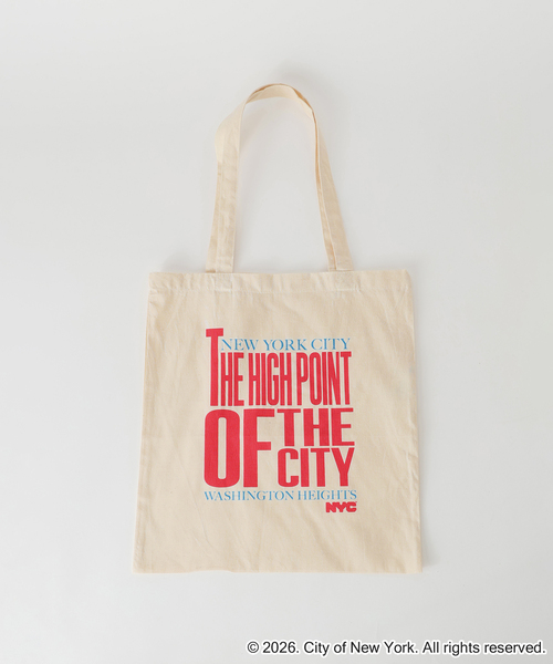 GOOD ROCK SPEED(グッドロックスピード)の「GOOD ROCK SPEED / グッドロックスピード NYC Tote Bag(トートバッグ・レディース・ホワイト/ホワイト系その他/アイボリー・FREE)」の1枚目の写真