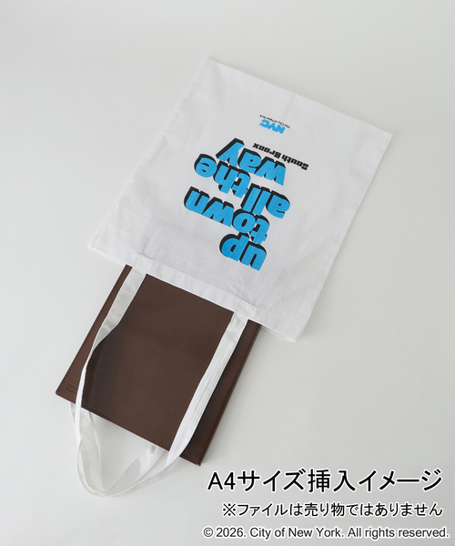 GOOD ROCK SPEED(グッドロックスピード)の「GOOD ROCK SPEED / グッドロックスピード NYC Tote Bag(トートバッグ・レディース・ホワイト/ホワイト系その他/アイボリー・FREE)」の6枚目の写真