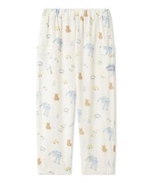 JUNIOR】フラワーキャット柄プルオーバー&ロングパンツセット（ルーム