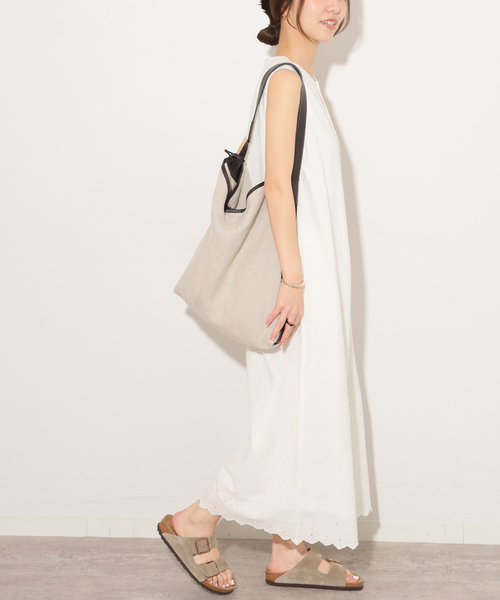 JOURNAL STANDARD relume(ジャーナルスタンダード レリューム)の「コットンカットワークシシュウ オールインワン(つなぎ/オールインワン・レディース・ホワイト/ブラック・38/36)」の20枚目の写真