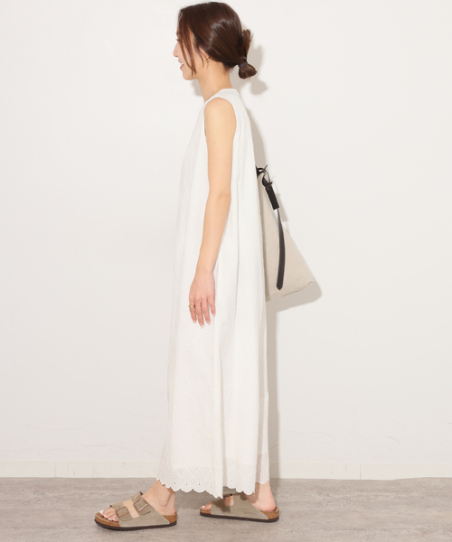 JOURNAL STANDARD relume(ジャーナルスタンダード レリューム)の「コットンカットワークシシュウ オールインワン(つなぎ/オールインワン・レディース・ホワイト/ブラック・38/36)」の19枚目の写真