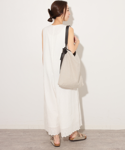 JOURNAL STANDARD relume(ジャーナルスタンダード レリューム)の「コットンカットワークシシュウ オールインワン(つなぎ/オールインワン・レディース・ホワイト/ブラック・38/36)」の18枚目の写真