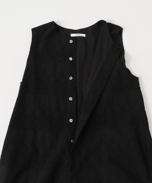 JOURNAL STANDARD relume(ジャーナルスタンダード レリューム)の「コットンカットワークシシュウ オールインワン(つなぎ/オールインワン・レディース・ホワイト/ブラック・38/36)」の8枚目の写真