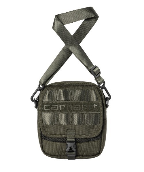 Carhartt WIP（カーハートダブリューアイピー）の「Carhartt WIP PRESCOTT SHOULDER POUCH（カーハートワークインプログレス プレスコットショルダーポーチ）（ショルダーバッグ・メンズ・オリーブ系/ブラック・ONE SIZE）」の4枚目の写真