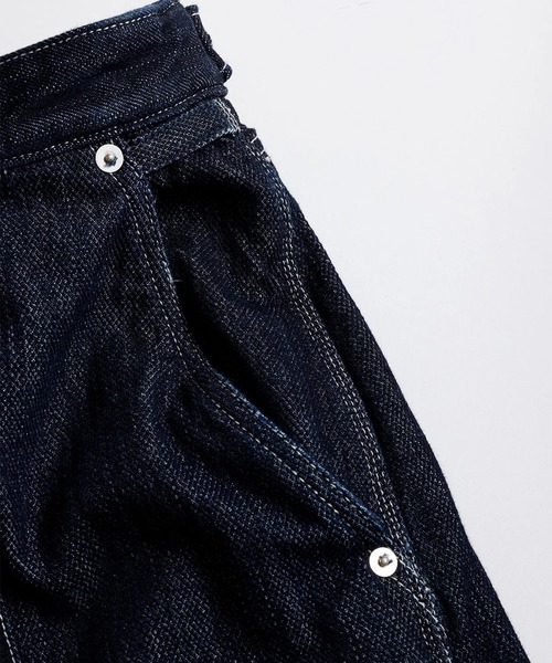 FDMTL(ファンダメンタル)の「【FDMTL】PATCHWORK DOUBLE KNEE PANTS RINSE(デニムパンツ・メンズ・インディゴブルー・28inch/34inch/32inch/30 inch)」の4枚目の写真