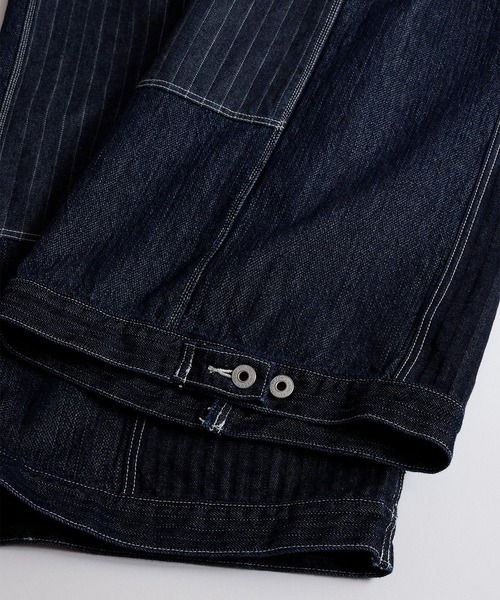 FDMTL(ファンダメンタル)の「【FDMTL】PATCHWORK DOUBLE KNEE PANTS RINSE(デニムパンツ・メンズ・インディゴブルー・28inch/34inch/32inch/30 inch)」の6枚目の写真