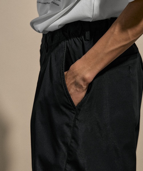 NUMERALS（ヌメラルズ）の「[NUMERALS]TWO TUCK WIDE SHORTS（その他パンツ・メンズ・オリーブ/ブラック・LARGE/MEDIUM）」の22枚目の写真