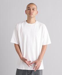 MANASTASH/マナスタッシュ　PUMICE TEE RAW EDGE LOGO