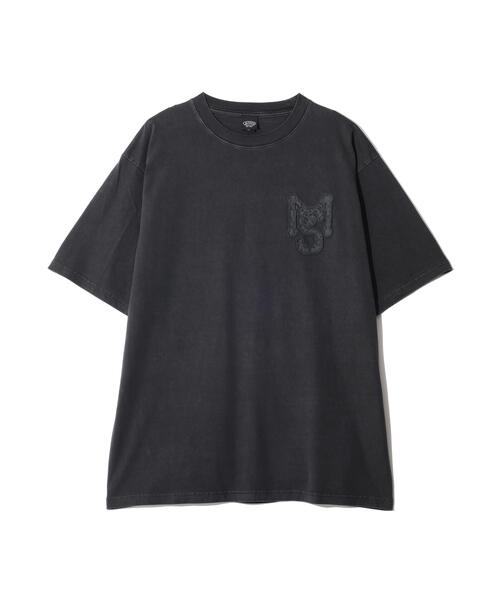 MANASTASH(マナスタッシュ)の「MANASTASH/マナスタッシュ PUMICE TEE RAW EDGE LOGO(Tシャツ/カットソー・メンズ・ブラック/ホワイト・M/S/XL/L)」の11枚目の写真