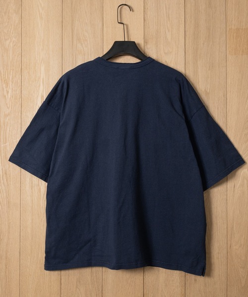 Goodwear（グッドウェア）の「【h】〔Goodwear/グッドウェア〕USAコットン ヘビーウェイト ポケット付きヘンリーネック スーパービッグ半袖 Tシャツ/無地T（Tシャツ/カットソー・メンズ・ブルーグレー/ブラック/ネイビー/ダークグレー/ホワイト・SMALL/LARGE/MEDIUM/X-LARGE）」の14枚目の写真