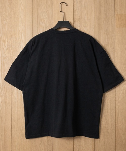 Goodwear（グッドウェア）の「【h】〔Goodwear/グッドウェア〕USAコットン ヘビーウェイト ポケット付きヘンリーネック スーパービッグ半袖 Tシャツ/無地T（Tシャツ/カットソー・メンズ・ブルーグレー/ブラック/ネイビー/ダークグレー/ホワイト・SMALL/LARGE/MEDIUM/X-LARGE）」の11枚目の写真