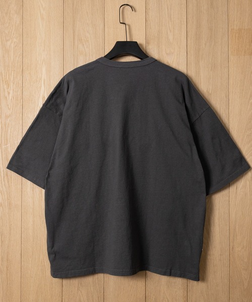 Goodwear（グッドウェア）の「【h】〔Goodwear/グッドウェア〕USAコットン ヘビーウェイト ポケット付きヘンリーネック スーパービッグ半袖 Tシャツ/無地T（Tシャツ/カットソー・メンズ・ブルーグレー/ブラック/ネイビー/ダークグレー/ホワイト・SMALL/LARGE/MEDIUM/X-LARGE）」の12枚目の写真