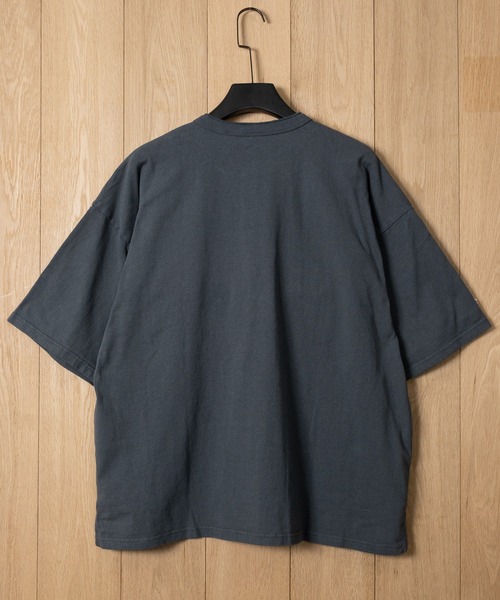 Goodwear（グッドウェア）の「【h】〔Goodwear/グッドウェア〕USAコットン ヘビーウェイト ポケット付きヘンリーネック スーパービッグ半袖 Tシャツ/無地T（Tシャツ/カットソー・メンズ・ブルーグレー/ブラック/ネイビー/ダークグレー/ホワイト・SMALL/LARGE/MEDIUM/X-LARGE）」の13枚目の写真