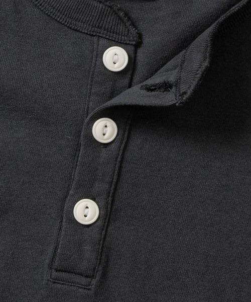Goodwear（グッドウェア）の「【h】〔Goodwear/グッドウェア〕USAコットン ヘビーウェイト ポケット付きヘンリーネック スーパービッグ半袖 Tシャツ/無地T（Tシャツ/カットソー・メンズ・ブルーグレー/ブラック/ネイビー/ダークグレー/ホワイト・SMALL/LARGE/MEDIUM/X-LARGE）」の7枚目の写真
