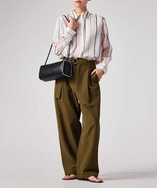 Paul Smith(ポールスミス)の「スクエアショルダー バッグ / 365001 WN220S(ショルダーバッグ・レディース・グレイッシュベージュ/ブラック/ライトイエロー・FREE)」の22枚目の写真
