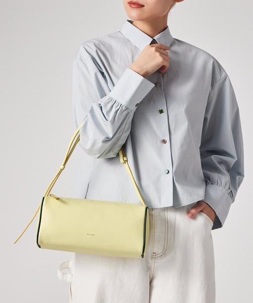 Paul Smith(ポールスミス)の「スクエアショルダー バッグ / 365001 WN220S(ショルダーバッグ・レディース・グレイッシュベージュ/ブラック/ライトイエロー・FREE)」の19枚目の写真