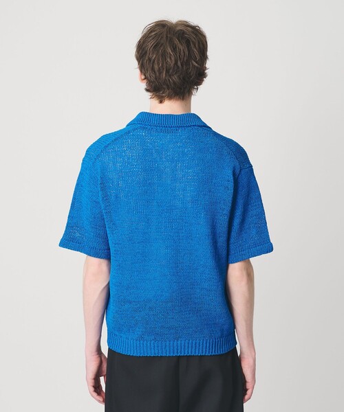 BEAUTY&YOUTH UNITED ARROWS（ビューティーアンドユースユナイテッドアローズ）の「テープヤーン スキッパー ショートスリーブ ニット ウォッシャブル（ニット/セーター・メンズ・コバルトブルー/ライトグレー・S/XL/M/L）」の11枚目の写真