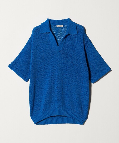 BEAUTY&YOUTH UNITED ARROWS（ビューティーアンドユースユナイテッドアローズ）の「テープヤーン スキッパー ショートスリーブ ニット ウォッシャブル（ニット/セーター・メンズ・コバルトブルー/ライトグレー・S/XL/M/L）」の14枚目の写真