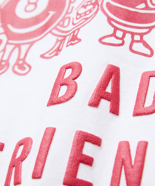 LURKING CLASS(ラーキングクラス)の「限定展開LURKING CLASS×FREAK'S STORE ラーキングクラス 別注 ヴィンテージ加工 プリント Tシャツ GOOD TIMES BAD FRND TEE(Tシャツ/カットソー・メンズ・ホワイト/ブラック・MEDIUM/LARGE/X-LARGE)」の15枚目の写真