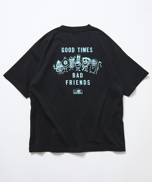 LURKING CLASS(ラーキングクラス)の「限定展開LURKING CLASS×FREAK'S STORE ラーキングクラス 別注 ヴィンテージ加工 プリント Tシャツ GOOD TIMES BAD FRND TEE(Tシャツ/カットソー・メンズ・ホワイト/ブラック・MEDIUM/LARGE/X-LARGE)」の12枚目の写真