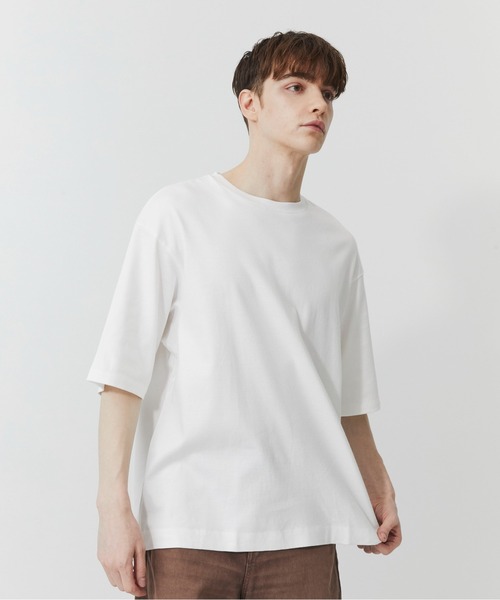 PUBLIC TOKYO（パブリックトウキョウ）の「黄ばまないTEE（Tシャツ/カットソー・メンズ・ホワイト・1/2/3）」の2枚目の写真