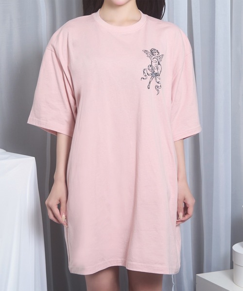 Honey Cinnamon(ハニーシナモン)の「angel mirrorTシャツ(Tシャツ/カットソー・レディース・ブラック/ピンク・FREE)」の17枚目の写真