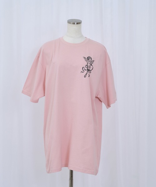 Honey Cinnamon(ハニーシナモン)の「angel mirrorTシャツ(Tシャツ/カットソー・レディース・ブラック/ピンク・FREE)」の15枚目の写真