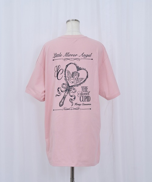 Honey Cinnamon(ハニーシナモン)の「angel mirrorTシャツ(Tシャツ/カットソー・レディース・ブラック/ピンク・FREE)」の14枚目の写真